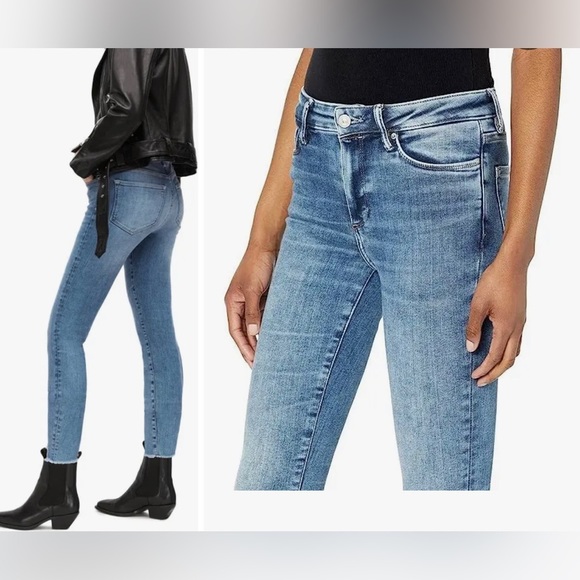 All Saints Denim - All Saints Miller Medium Jeans Distressed Ankle Jeans Waist 26 Denim 91% Cotton